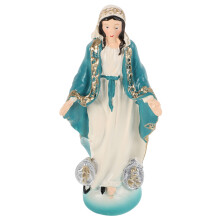 4Pcs Resin Standing Mary Mini Statue Multi Color Religious Home Decor