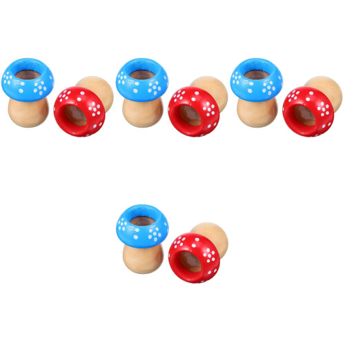 8Pcs Compact Wooden Kaleidoscopes Assorted Colors Fun Kids Playthings 2