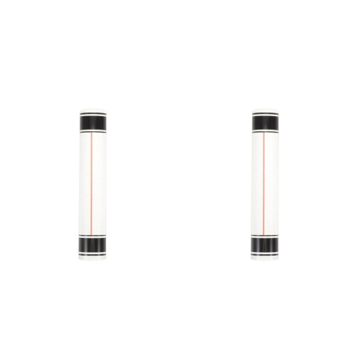 2Pcs Clear Acrylic Magnifying Ruler for Books Maps and Craft Tools 2
