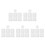5Sets Assorted Foam Braiding Board with Pins for DIY Bracelet Weaving 5