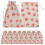 20Pcs Red Christmas Cotton Candy Storage Bags with Drawstring Closure 3