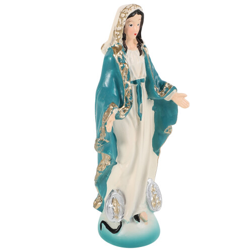4Pcs Resin Standing Mary Mini Statue Multi Color Religious Home Decor 1