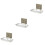 3Pcs Stainless Steel Self Adhesive Soap Dish For Kitchen Bathroom 5