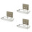 3Pcs Stainless Steel Self Adhesive Soap Dish For Kitchen Bathroom 6