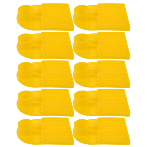 24Pcs Yellow Bee Hive Top Feeder Plastic Antidrowning Beekeeping Tool