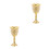 2Pcs Retro Wine Goblets Metal Embossed Decorative Chalice Cups 4