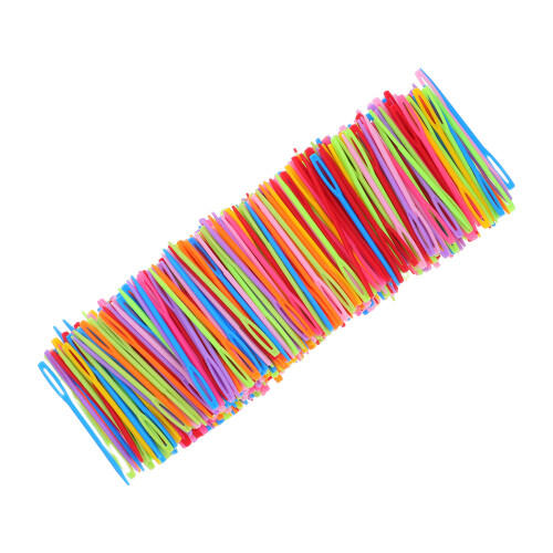 6000Pcs Large Eye Plastic Yarn Needles Assorted Colors for Home Crafts 2