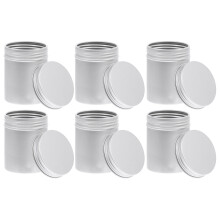 30Pcs Silver Aluminum Box Containers Refillable for Cosmetics Storage