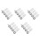 20Pcs Smooth Silver Rubber Roller Wheels for Barn Door and Wardrobe 6
