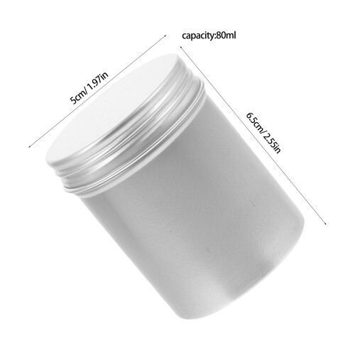 30Pcs Silver Aluminum Box Containers Refillable for Cosmetics Storage 1