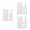 18Pcs Cordless White Plastic Roller Shade Pull Down Clips for Home Use 10