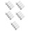 20Pcs Smooth Silver Rubber Roller Wheels for Barn Door and Wardrobe 3