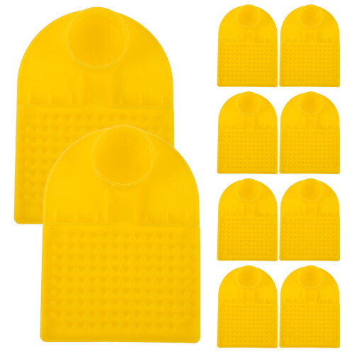 24Pcs Yellow Bee Hive Top Feeder Plastic Antidrowning Beekeeping Tool 2