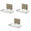 3Pcs Stainless Steel Self Adhesive Soap Dish For Kitchen Bathroom 3