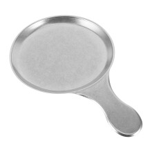 3Pcs Silver Stainless Steel Round Steak Plates Vintage Barbecue Tray