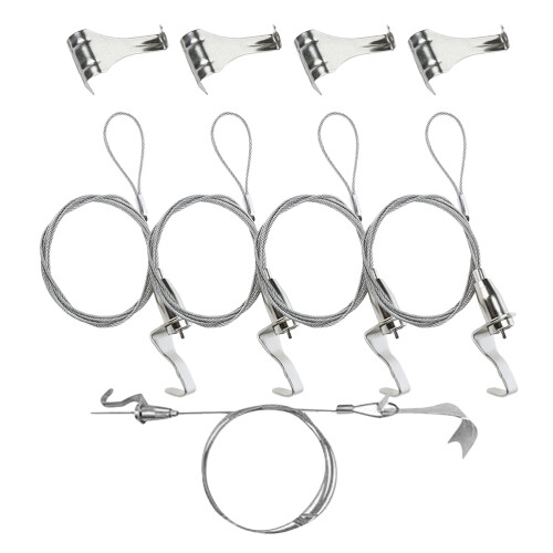Adjustable Picture Hanging Wire Kit With Stainless Steel Cable