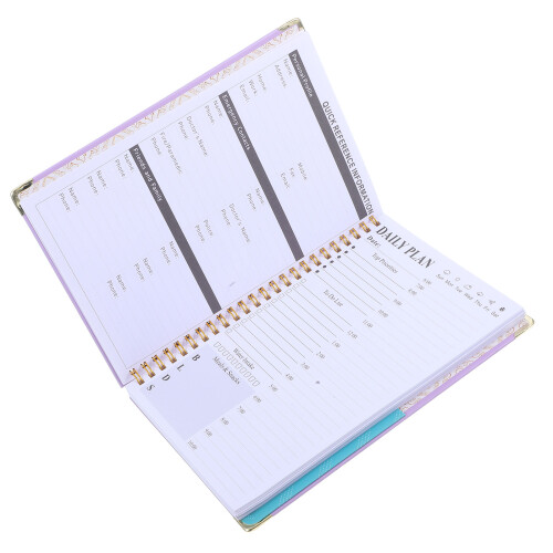 3Pcs A5 Lined Journal Spiral Notebook for Women Work Use 1