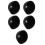 5Pcs Black Silicone Smart Speaker Case Water Resistant Dustproof Cover 10