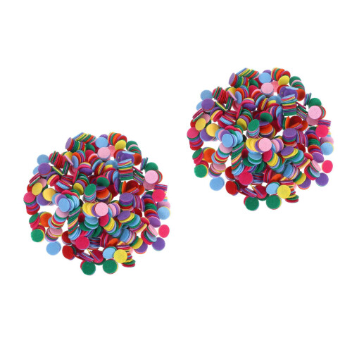 2000Pcs Assorted Color Felt Circles for Crafts DIY Thick Felt Pads 2
