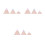 9Pcs Wooden Triangular Decoration Assorted Home Ornament 8