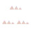 9Pcs Wooden Triangular Decoration Assorted Home Ornament 9