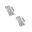 2Pcs Silver Chamfer Frame for Tile Beveling Durable Stainless Steel 7