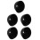 5Pcs Black Silicone Smart Speaker Case Water Resistant Dustproof Cover 6