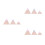 9Pcs Wooden Triangular Decoration Assorted Home Ornament 5
