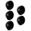 5Pcs Black Silicone Smart Speaker Case Water Resistant Dustproof Cover 8