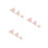 9Pcs Wooden Triangular Decoration Assorted Home Ornament 4
