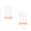 2Pcs Acrylic Yellow Desktop Menu and Price Tag Holder for Display 9