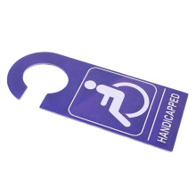 2Pièces Plaques Signal Handicap PVC - Accessoires Parking