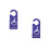 2Pièces Plaques Signal Handicap PVC - Accessoires Parking 9