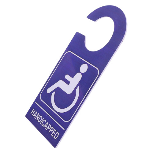2Pièces Plaques Signal Handicap PVC - Accessoires Parking 2