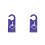 2Pièces Plaques Signal Handicap PVC - Accessoires Parking 10