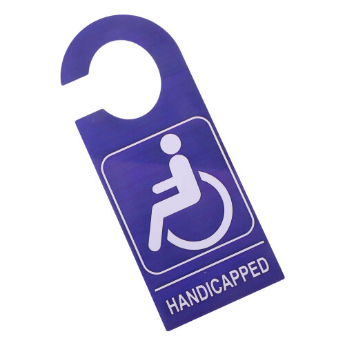 2Pièces Plaques Signal Handicap PVC - Accessoires Parking 1