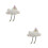 2Pcs White Smile Cloud Stuffed Plush Throw Pillows Sofa Back Cushion 8