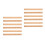 12Pcs Durable Bamboo Quilting Rulers with Clear Double-Sided Scale 9