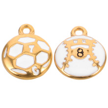 6Pcs Sports Ball Pendant Charms Metal Craft Charms for Jewelry Making