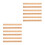 12Pcs Durable Bamboo Quilting Rulers with Clear Double-Sided Scale 4