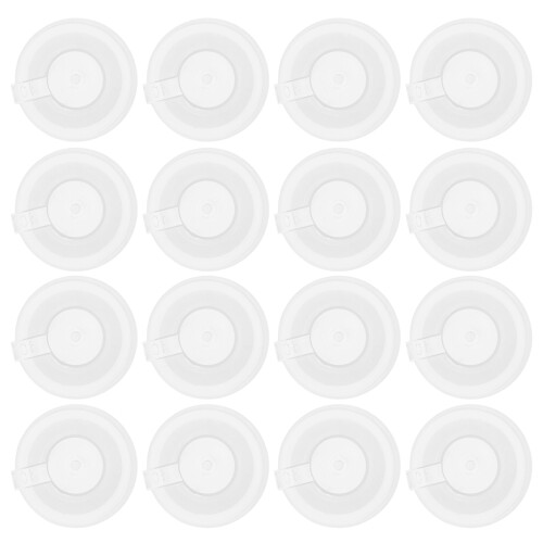 500Pcs White Plastic Bottle Emptying Caps for Kitchen Sauces Drip-Free 2