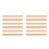 12Pcs Durable Bamboo Quilting Rulers with Clear Double-Sided Scale 6