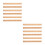 12Pcs Durable Bamboo Quilting Rulers with Clear Double-Sided Scale 7