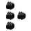 60Pcs Reusable Black Pet Paint Squeeze Bottles with Fine Needle Tip 5