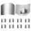 40Pcs Silver Finger Guard Kitchen Tool for Safe Slicing and Dicing 2
