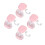 4Pcs Pocket Retainer Carrier Box Pink Durable Plastic Storage 5