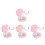 4Pcs Pocket Retainer Carrier Box Pink Durable Plastic Storage 4