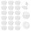 500Pcs White Plastic Bottle Emptying Caps for Kitchen Sauces Drip-Free 11