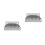 2Pcs Rustproof Stainless Steel Drip Tray Silver Wall Mounted 4