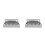 2Pcs Rustproof Stainless Steel Drip Tray Silver Wall Mounted 8